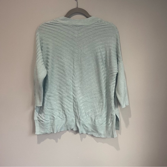 Ann Taylor Teal V-Neck Sweater - Picture 2 of 3